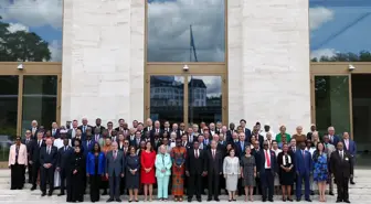 TBMM Başkanı Kurtulmuş, 6'ncı Dünya Parlamento Başkanları Konferansı aile fotoğrafında yer aldı