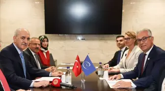TBMM Başkanı Numan Kurtulmuş, AKPM Başkanı ile Cenevre'de Görüştü