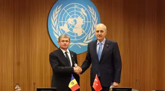 TBMM Başkanı Kurtulmuş, Moldova Parlamento Başkanı ile Görüştü