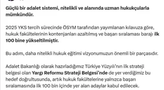 Adalet Bakanı'ndan Hukuk Fakülteleri İçin Yeni Düzenleme
