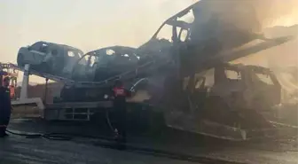 Batman'da Yangında Lüks Araçlar Küle Döndü