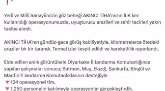 Diyarbakır'da TİHA ile Uyuşturucu Operasyonu: 4.5 Milyon Kök Kenevir Ele Geçirildi