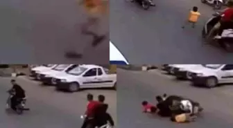 Mersin'de Motosiklet Kazasında Küçük Çocuk Yaralandı