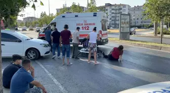 Tekirdağ'da Elektrikli Bisiklet-Motosiklet Çarpışması: 1 Yaralı