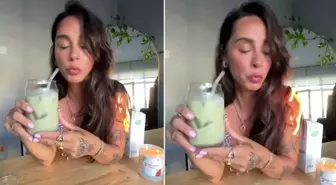 Yasemin Yürük'ün saçları bir anda alev aldı! O anlar kameraya yansıdı