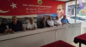 Ereğli Muhtarlar Derneği'nden Basın Bayramı Kutlaması