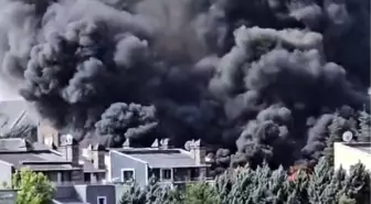 Gölbaşı'nda İnşaat Halindeki Villada Yangın Çıktı