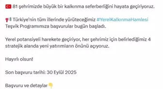 Yerel Kalkınma Hamlesi Teşvik Programı Başladı
