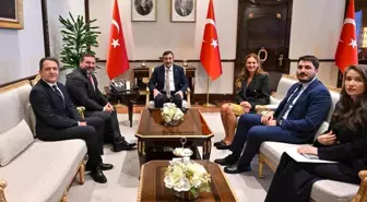 Cevdet Yılmaz, Kaspi.kz CEO'su Mikheil Lomtadze'yi Kabul Etti