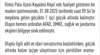 Elazığ'da Maden Ocağında Göçük: Arama-Kurtarma Çalışmaları Devam Ediyor
