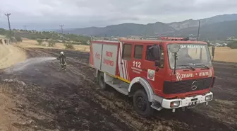 Kastamonu'da Elektrik Telinden Kaynaklı Anız Yangını
