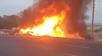 Aksaray'da Motor Yağı Taşıyan TIR Devrildi, Sürücü Ağır Yaralandı