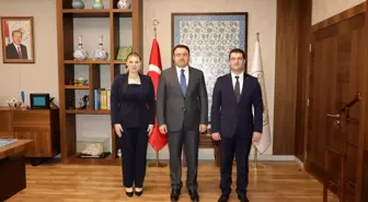 Kütahya Valisi Işın, Kaymakam Güdek'i Tebrik Etti