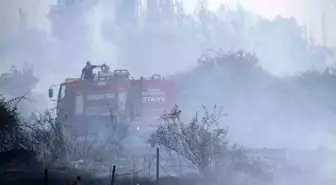Konya'da Buğday Tarlasında Yangın ?aniği