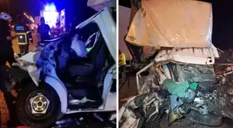Samsun'da park halindeki tıra kamyonet çarptı! 1 kişi öldü