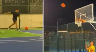 Yok artık Arda Güler! Sahanın diğer ucundan ayakla basket attı