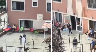Engelli bireylerle görevlilerin su savaşı kamerada
