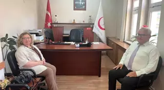 Kaymakam Doğru, Yeni İlçe Sağlık Müdürü Alkaya'ya Hayırlı Olsun Ziyareti Gerçekleştirdi