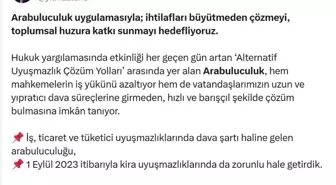 Adalet Bakanı Tunç: 271 Bin Vatandaş Arabuluculuk ile Sorununu Çözdü