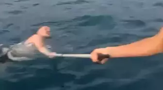 Alanya'da Alkolün Etkisiyle Denize Açılan Ukraynalı Kurtarıldı