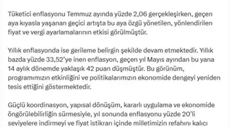 Cevdet Yılmaz: Enflasyon Düşmeye Devam Ediyor