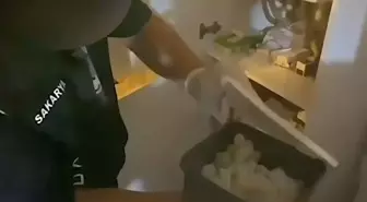 Sakarya'da Kombi Dolabında Uyuşturucu Ele Geçirildi