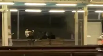 Bursa'da Bisikletli Gençten Tehlikeli Gösteri