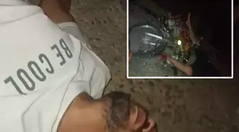 Motosikletiyle kaza yaptı, yaralı halde çekip sosyal medyada paylaştığı video ile kurtuldu