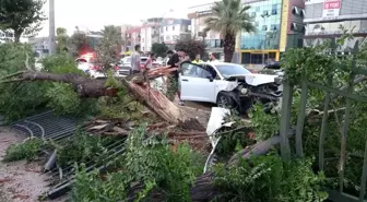 Antalya'da Kaza: Direksiyon Hakimiyeti Kaybedildi, Şans Eseri Yaralanan Olmadı