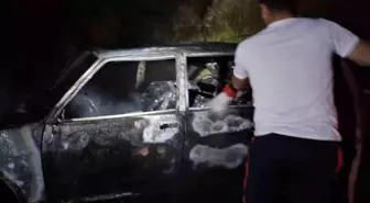 Kastamonu'da Yangın Çıkan Fiat Tofaş Otomobil Kullanılamaz Hale Geldi