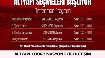 Elazığspor Altyapı Seçmeleri Başlıyor