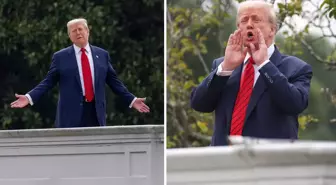 Beyaz Saray çatısına çıkan Trump'tan 'nükleer füze inşa edeceğiz' çıkışı
