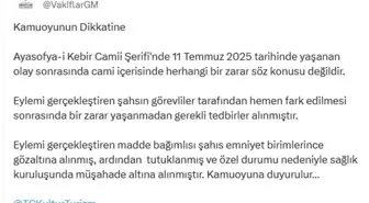Ayasofya-i Kebir Camii'nde Kundaklama Girişimi Başarısız Oldu