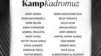 Beşiktaş'ın UEFA Konferans Ligi Kadrosu Belli Oldu