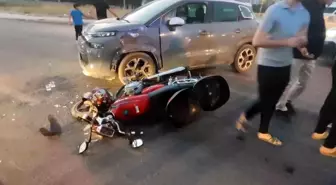 Elazığ'da Otomobil ve Motosiklet Çarpıştı, Bir Kişi Yaralandı