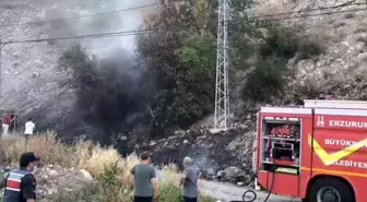 Erzurum'da Çıkan Yangın Korku Dolu Anlar Yaşattı