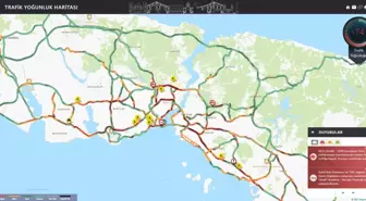İstanbul'da Akşam Trafik Yoğunluğu Yüzde 74'e Ulaştı