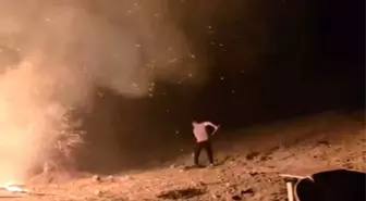 Çankırı’da Kavun Satış Tezgahında Yangın