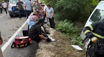 Ordu'da minibüs ile otomobil çarpıştı: 16 yaralı