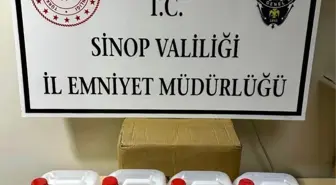 Sinop'ta Kaçakçılık Operasyonu: 20 Litre Etil Alkol ve Binlerce Makaron Ele Geçirildi
