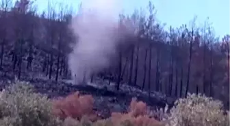 Hatay'daki Orman Yangınında Hortum Oluşumu Merak Uyandırdı