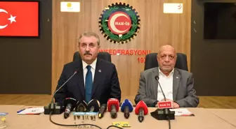 BBP Genel Başkanı Destici, HAK-İŞ Genel Başkanı Arslan'ı ziyaret etti