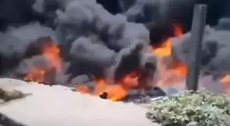 Sakarya'da Çöp Yangını Evlere Sıçramadan Kontrol Altına Alındı