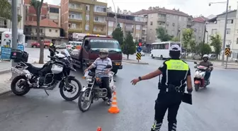 Karaman'da Motosiklet Denetimlerinde 356 Sürücüye Ceza