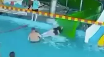Kaydıraktan fırlayan kadının çarptığı küçük çocuğun karaciğeri yırtıldı