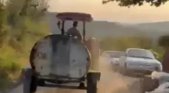 Patlak Lastikle Yangın Söndürme Mücadelesi
