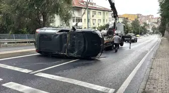 Sarıyer'de Araç Takla Attı: Sürücü Hafif Yaralandı