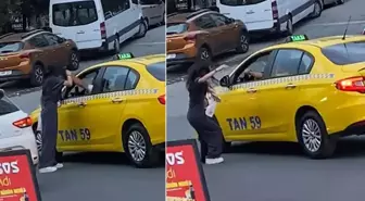 Taksici tartıştığı kızı yumruk atarak bayılttı