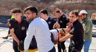 Kahramanmaraş'ta İnşaat Kazasında Bir İşçi Yaralandı