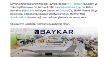 BAYKAR'ın Anadolu'daki İlk Üretim Üssü Samsun'a Kurulacak